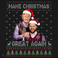 Trump Vance Brothers Make Christmas Great Again Santa Sweatshirt thumb 3