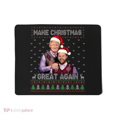 Trump Vance Brothers Make Christmas Great Again Santa Mousepad