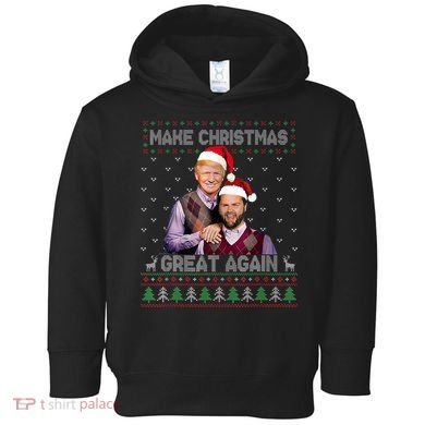 Trump Vance Brothers Make Christmas Great Again Santa Toddler Hoodie