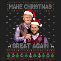Trump Vance Brothers Make Christmas Great Again Santa Golf Towel thumb 3