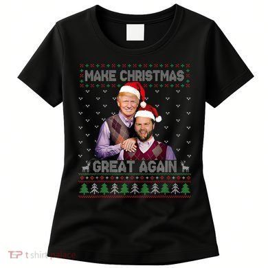 Trump Vance Brothers Make Christmas Great Again Santa Women's T-Shirt