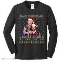 Trump Vance Brothers Make Christmas Great Again Santa Kids Long Sleeve Shirt thumb 0