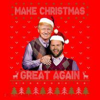 Trump Vance Brothers Make Christmas Great Again Santa Santa Hat thumb 1