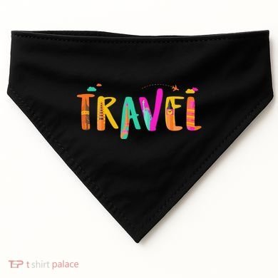 Travel Vacation Cute Gift USA-Made Doggie Bandana