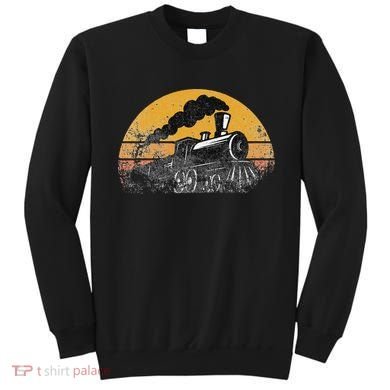 Train Vintage Distressed Retro Engineer Engine Conductor Sweatshirt