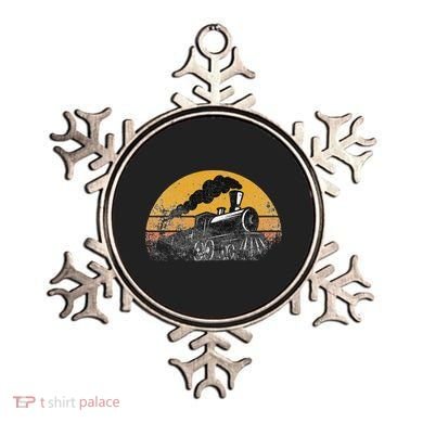 Train Vintage Distressed Retro Engineer Engine Conductor Ornament