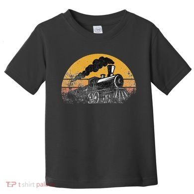 Train Vintage Distressed Retro Engineer Engine Conductor Toddler T-Shirt