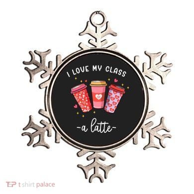 Teachers Valentine Day I Love My Class A Latte Coffee Ornament