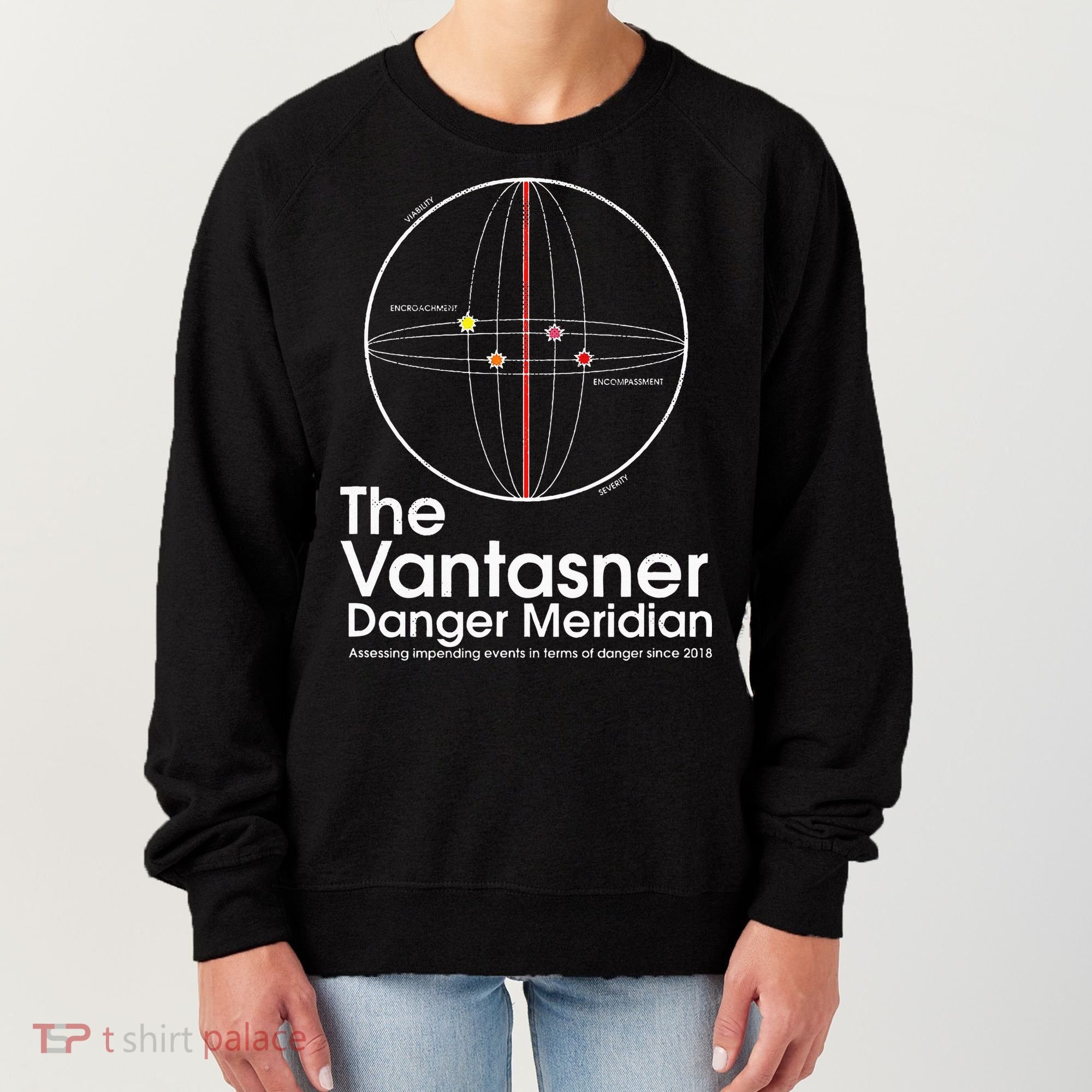 The Vantasner Danger Meridian For Conditions Grave Women's Sweatshirt