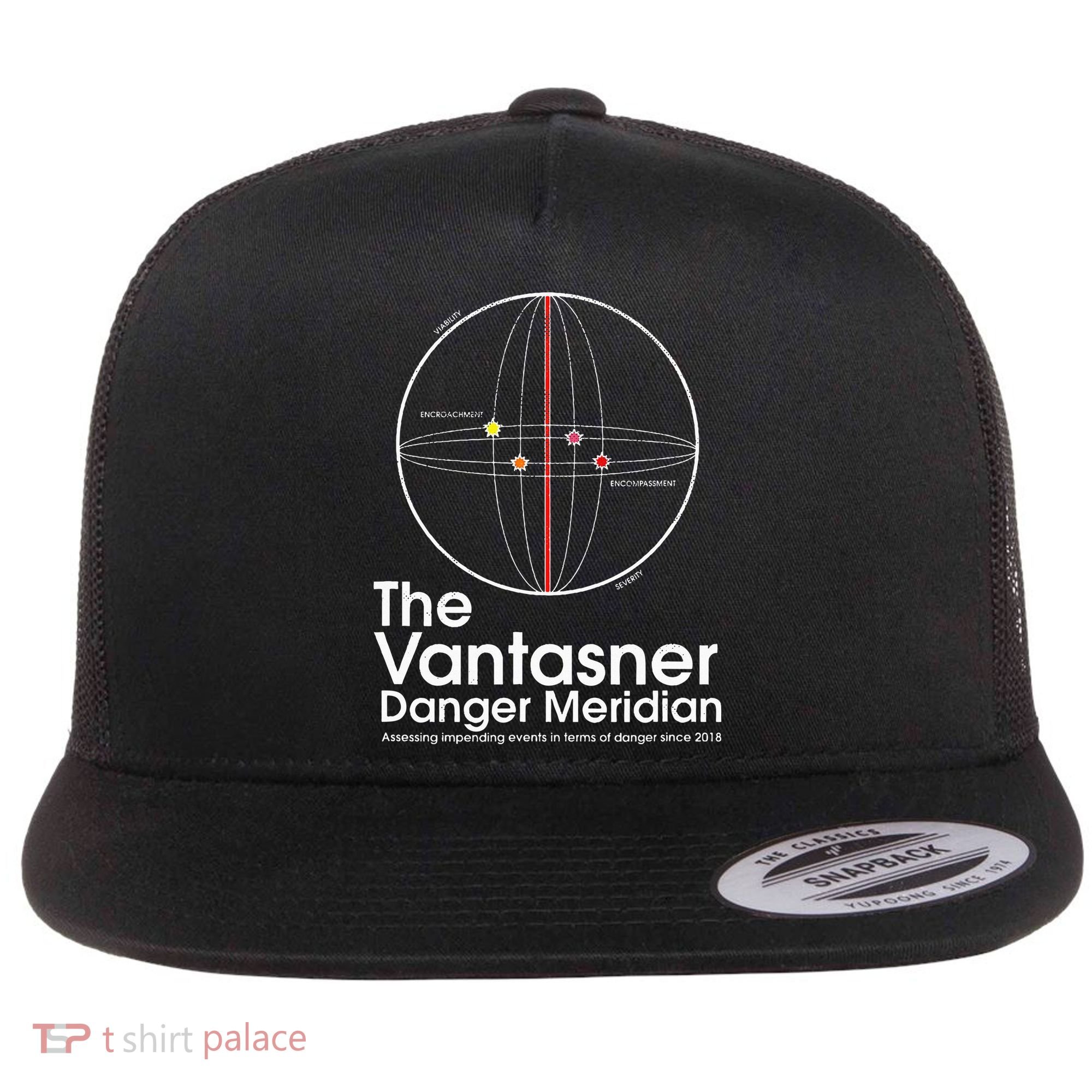 The Vantasner Danger Meridian For Conditions Grave Flat Bill Trucker Hat