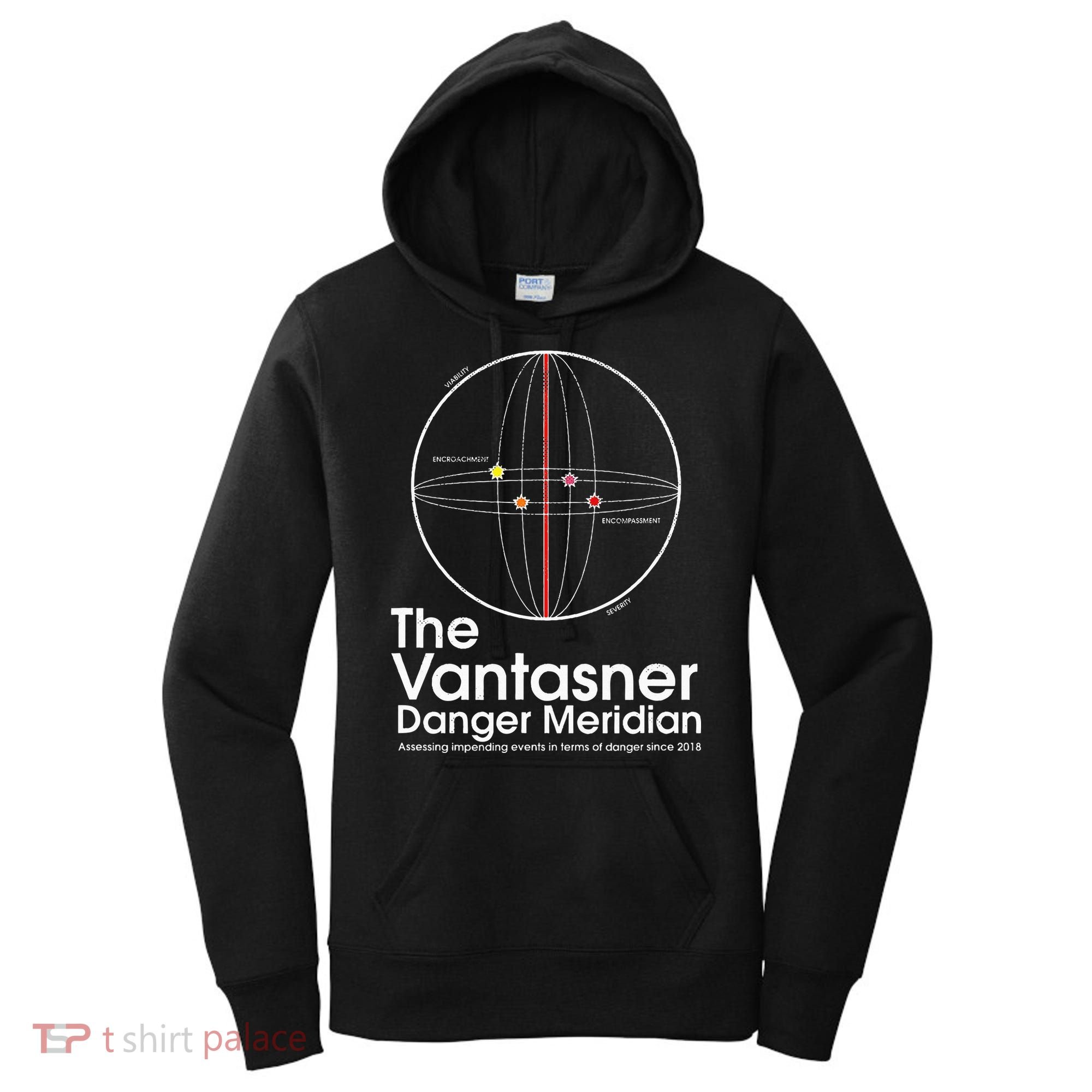 The Vantasner Danger Meridian For Conditions Grave Women's Hoodie
