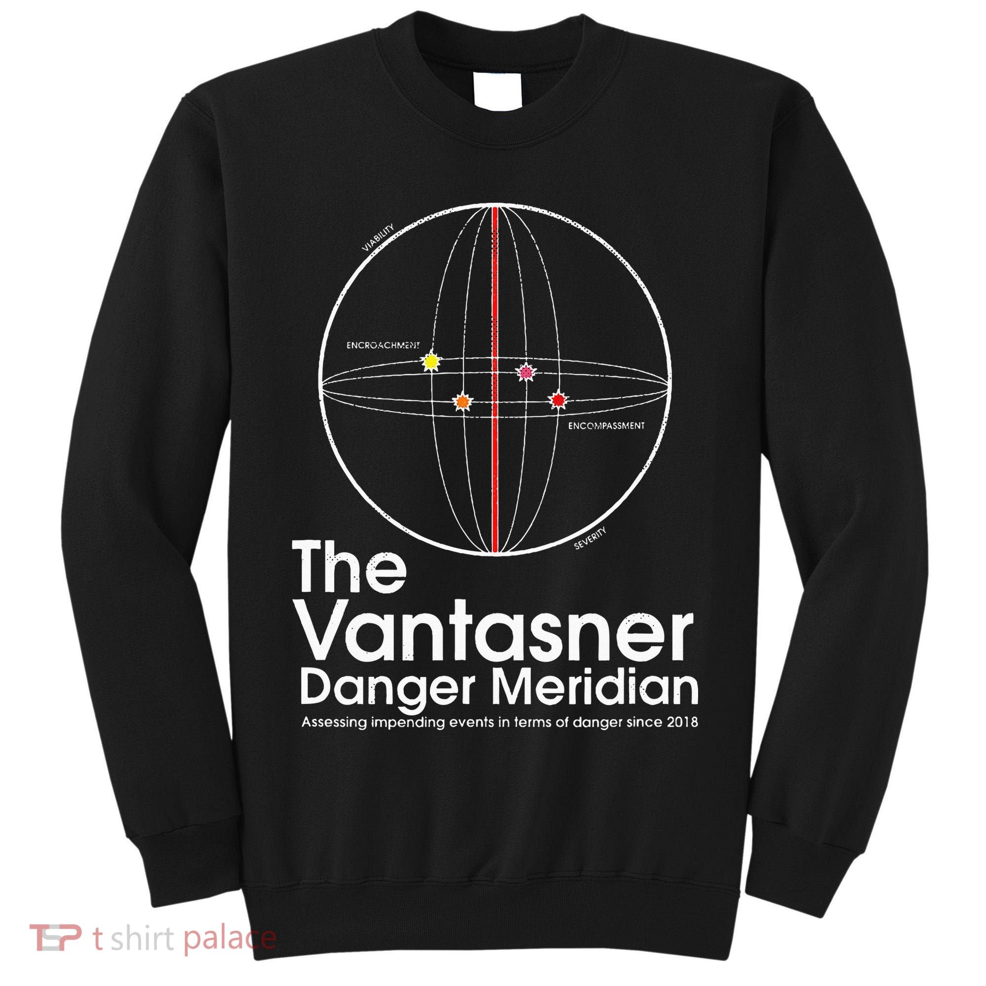 The Vantasner Danger Meridian For Conditions Grave Tall Sweatshirt