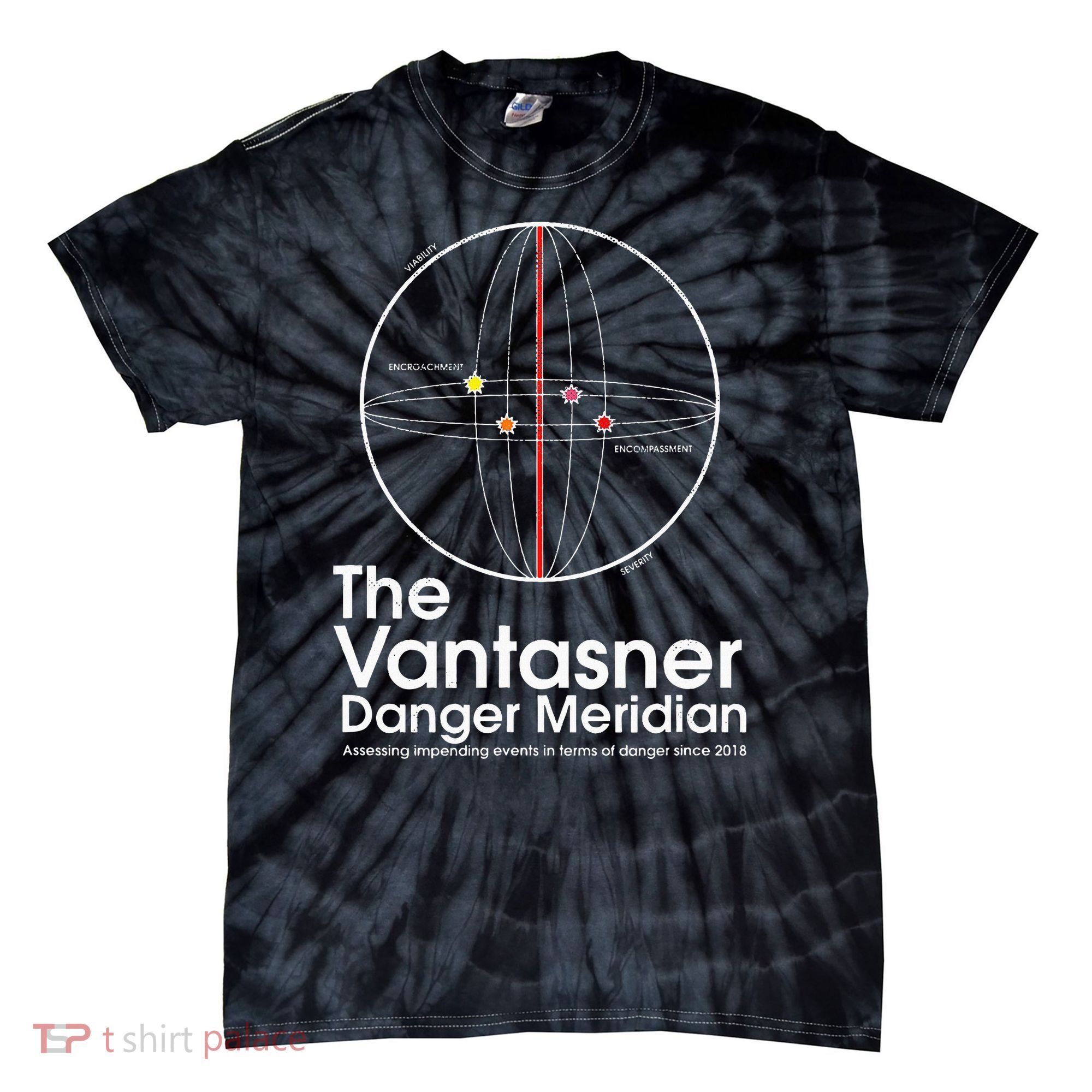 The Vantasner Danger Meridian For Conditions Grave Tie-Dye T-Shirt