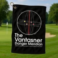 The Vantasner Danger Meridian For Conditions Grave Golf Towel thumb 1