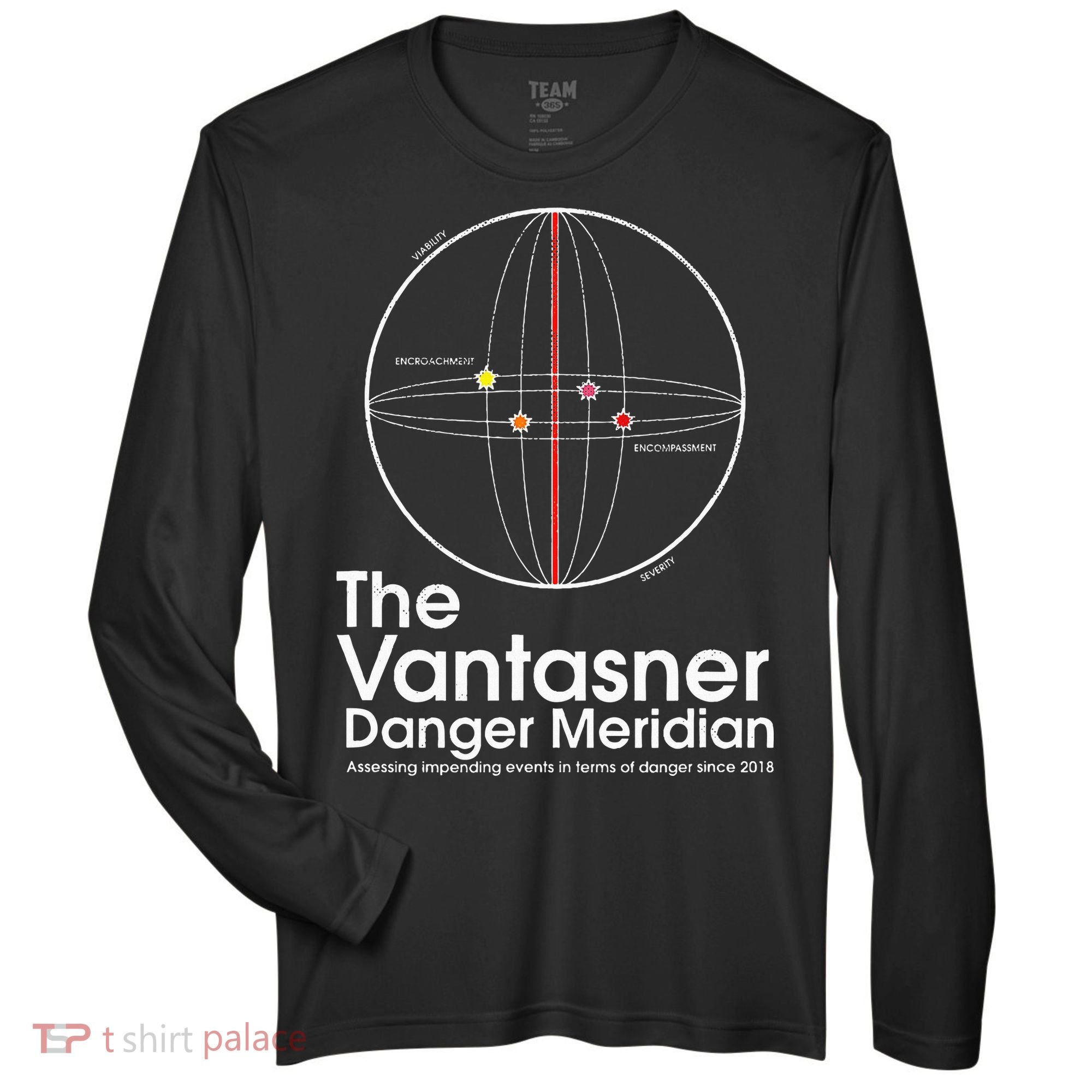 The Vantasner Danger Meridian For Conditions Grave Zone Performance Long-Sleeve T-Shirt