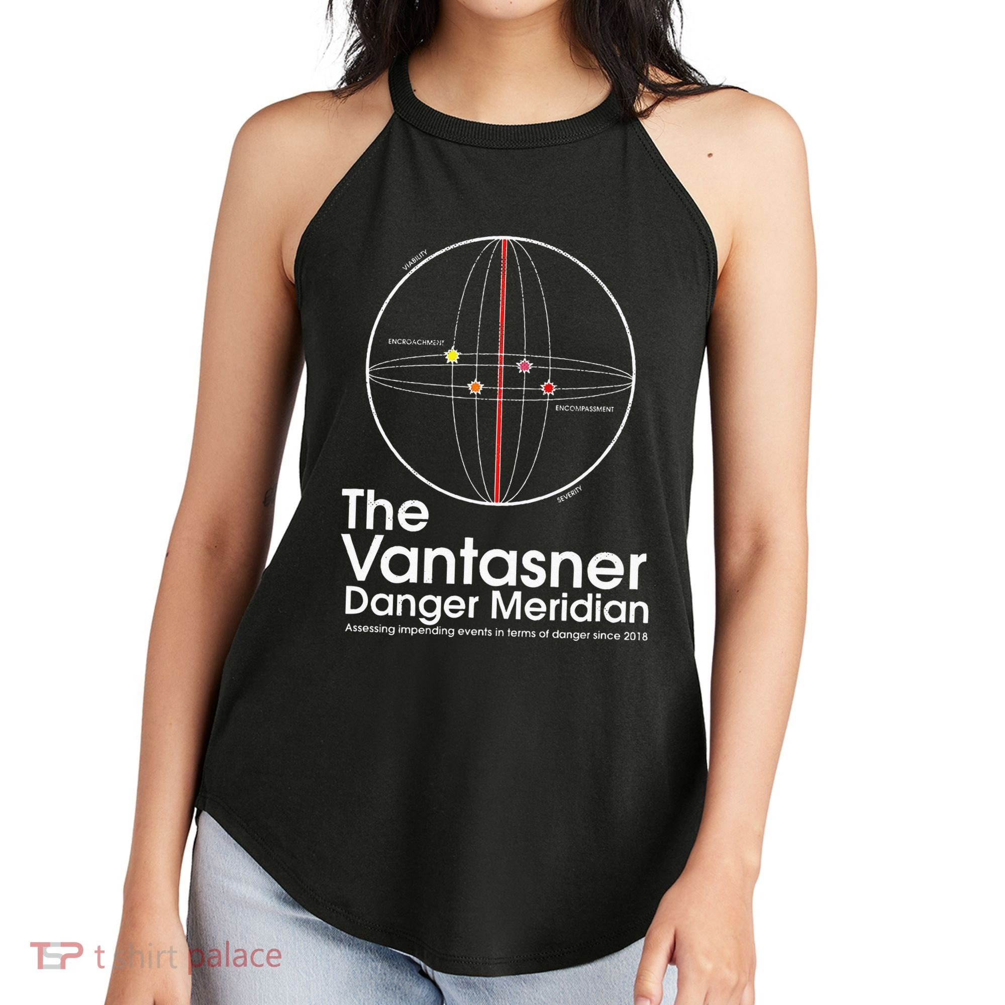The Vantasner Danger Meridian For Conditions Grave Women's Perfect Tri Rocker Tank