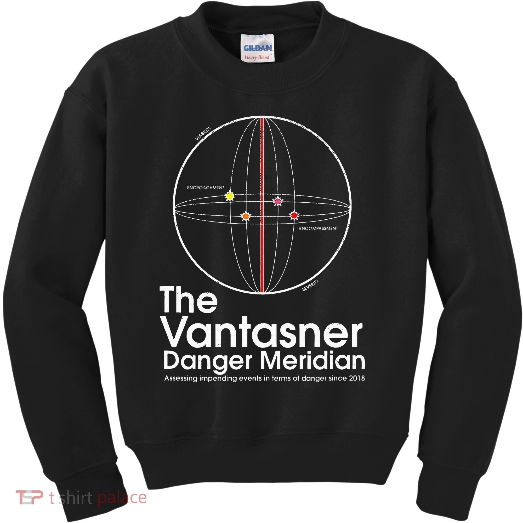 The Vantasner Danger Meridian For Conditions Grave Kids Sweatshirt