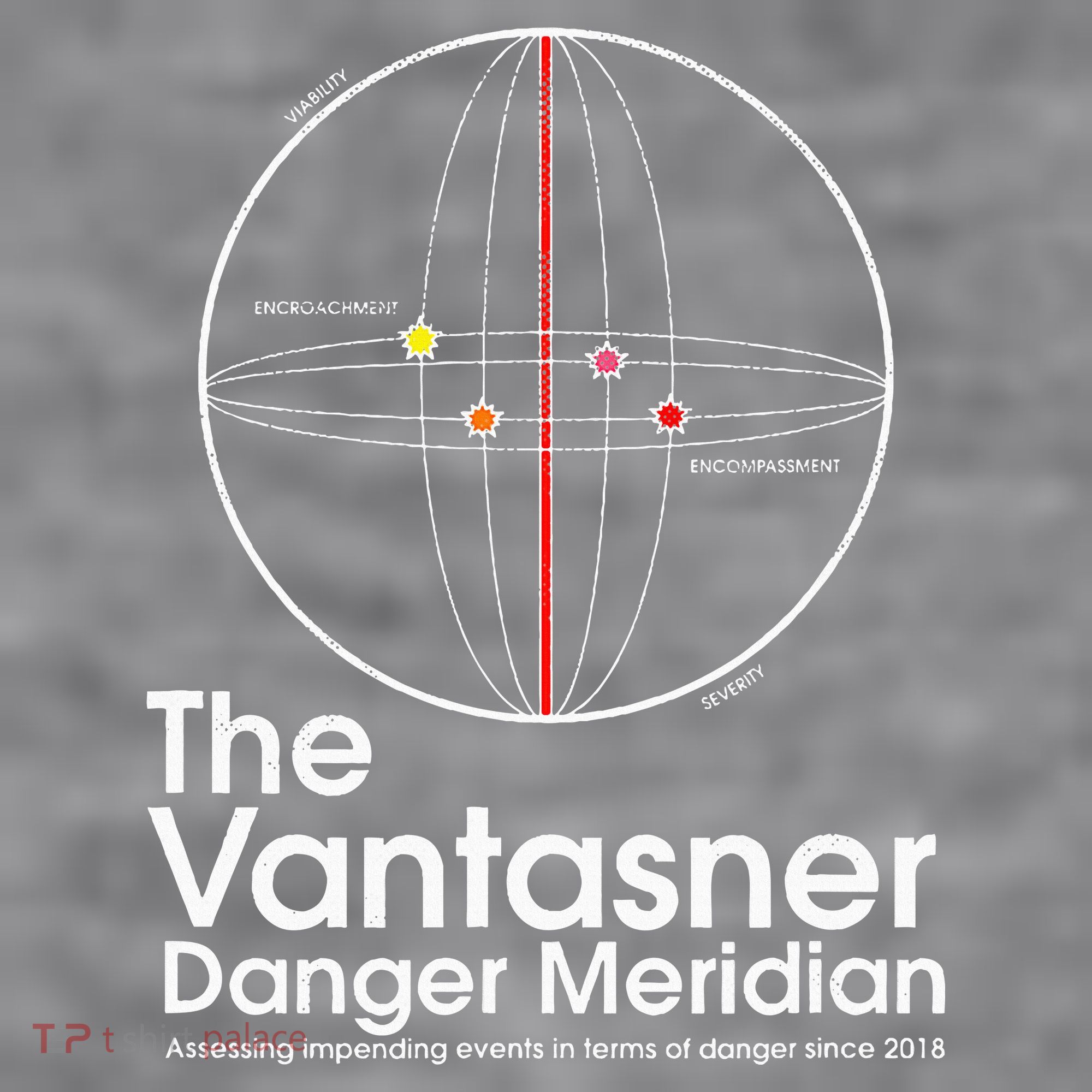 The Vantasner Danger Meridian For Conditions Grave Women's Racerback Cropped Tank