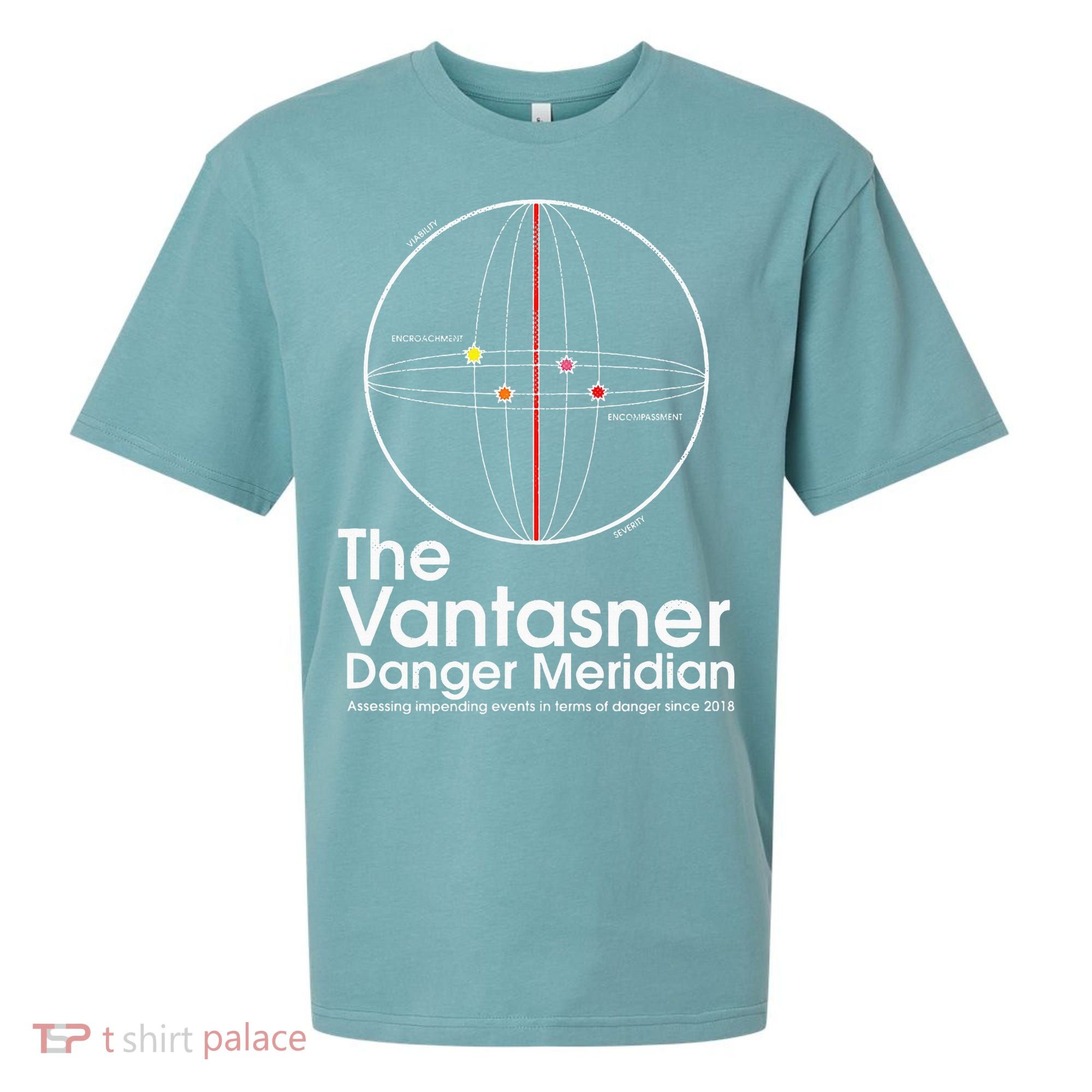 The Vantasner Danger Meridian For Conditions Grave Sueded Cloud Jersey T-Shirt
