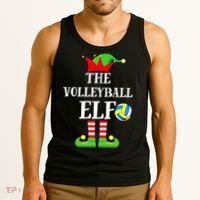 The Volleyball Elf Matching Volleyball Player Christmas Tank Top thumb 3