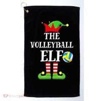 The Volleyball Elf Matching Volleyball Player Christmas Golf Towel thumb 0