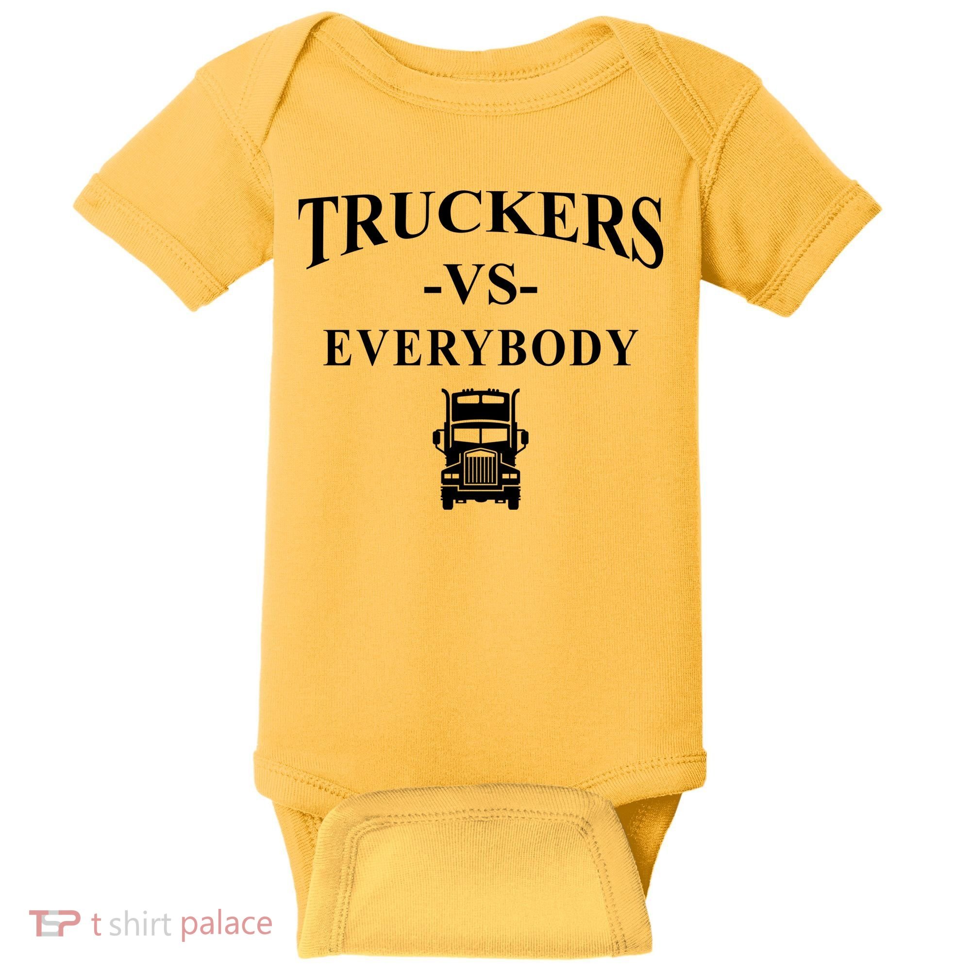 Truckers VS Everybody Truck Baby Bodysuit