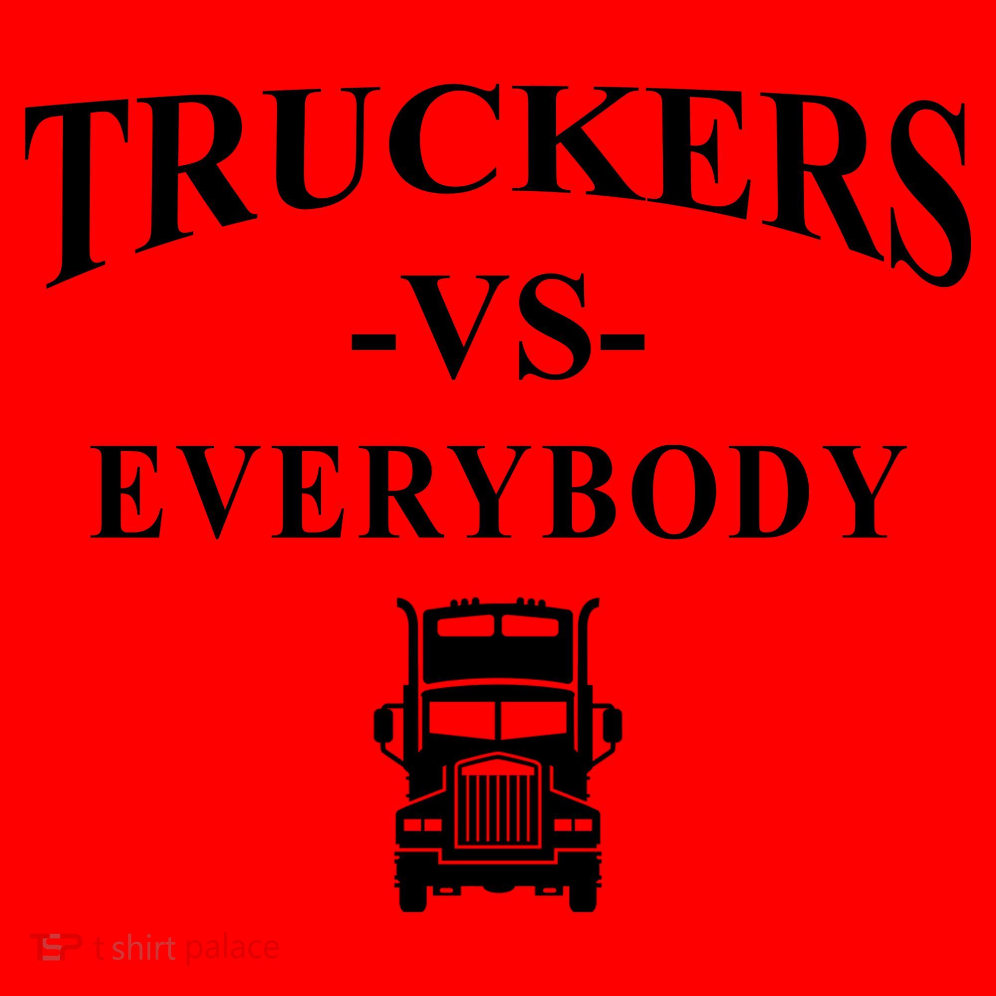 Truckers VS Everybody Truck Santa Hat