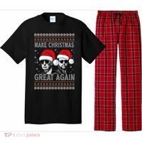 Trump Vance Funny Make Christmas Great Again Ugly Great Gift Pajama Set thumb 0