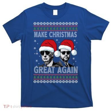 Trump Vance Funny Make Christmas Great Again Ugly Great Gift T-Shirt