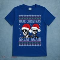 Trump Vance Funny Make Christmas Great Again Ugly Great Gift T-Shirt thumb 5