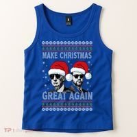 Trump Vance Funny Make Christmas Great Again Ugly Great Gift Tank Top thumb 2