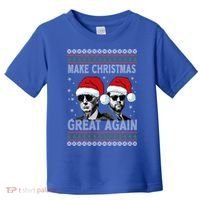 Trump Vance Funny Make Christmas Great Again Ugly Great Gift Toddler T-Shirt thumb 0
