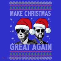 Trump Vance Funny Make Christmas Great Again Ugly Great Gift Visor thumb 3