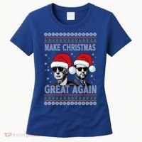 Trump Vance Funny Make Christmas Great Again Ugly Great Gift Women's T-Shirt thumb 0