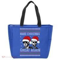 Trump Vance Funny Make Christmas Great Again Ugly Great Gift Tote Bag thumb 0
