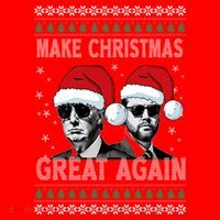 Trump Vance Funny Make Christmas Great Again Ugly Great Gift Santa Hat thumb 1