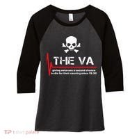 The Va Giving Veterans A Second Chance Women's Tri-Blend 3/4-Sleeve Raglan Shirt thumb 0