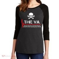 The Va Giving Veterans A Second Chance Women's Tri-Blend 3/4-Sleeve Raglan Shirt thumb 2