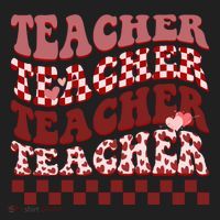Teacher Valentine Groovy Cute Women's Sweatshirt thumb 2