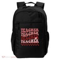 Teacher Valentine Groovy Cute Backpack thumb 0