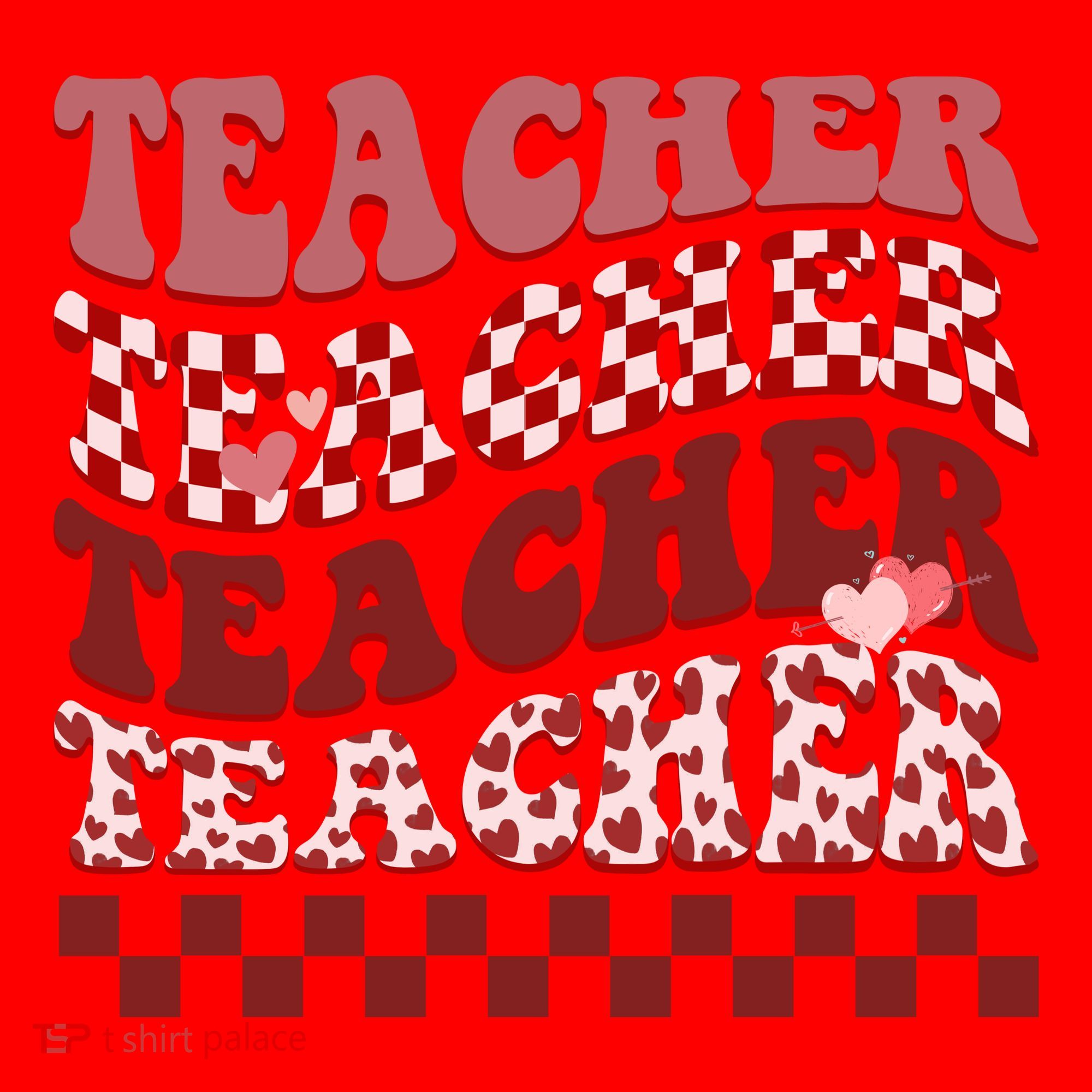 Teacher Valentine Groovy Cute Santa Hat