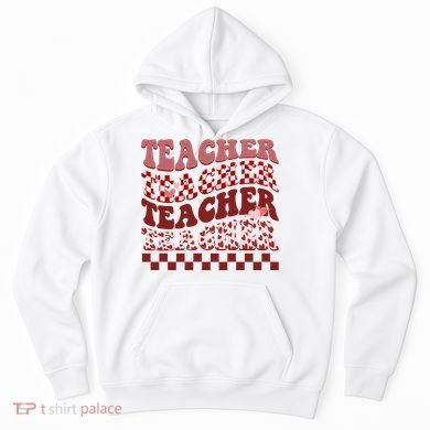 Teacher Valentine Groovy Cute Hoodie