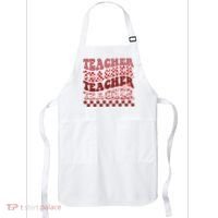 Teacher Valentine Groovy Cute Apron thumb 0