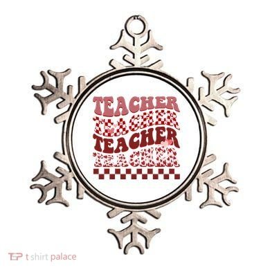 Teacher Valentine Groovy Cute Ornament