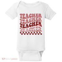 Teacher Valentine Groovy Cute Baby Bodysuit thumb 0