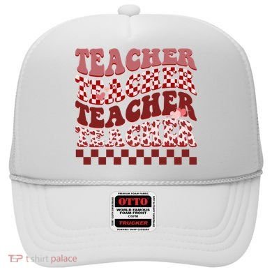 Teacher Valentine Groovy Cute Hat