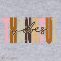 Thankful Vibes Holiday Cute Women's Sweatshirt thumb 2