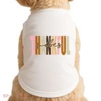 Thankful Vibes Holiday Cute Doggie Tank thumb 0