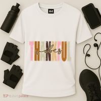 Thankful Vibes Holiday Cute Cooling Performance Crew T-Shirt thumb 3