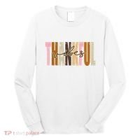 Thankful Vibes Holiday Cute Long Sleeve Shirt thumb 0